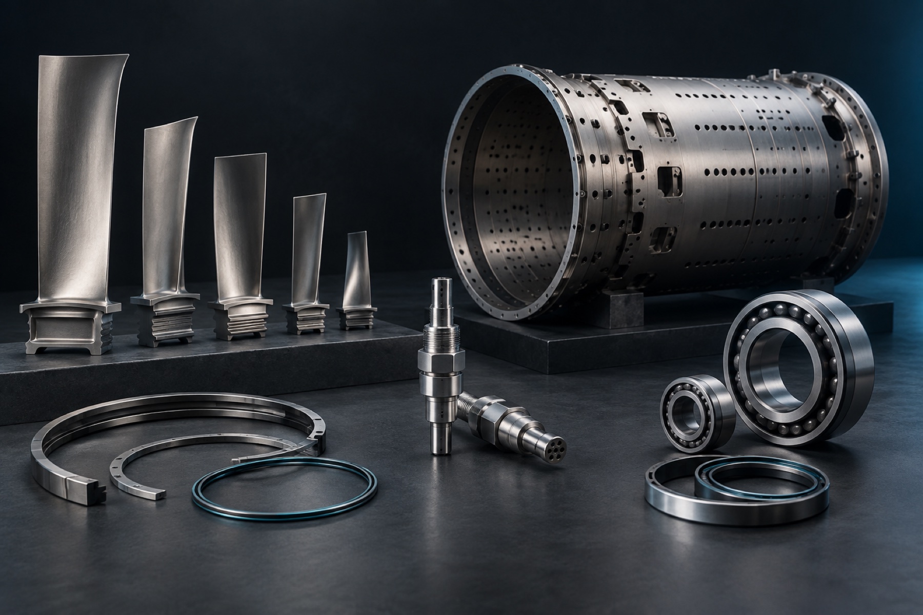 Gas turbine blades combustion parts and critical spares